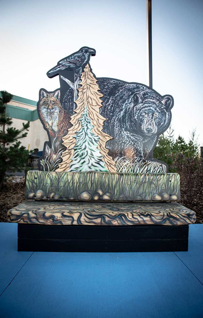 Bench designed by Amy Keller Rempp