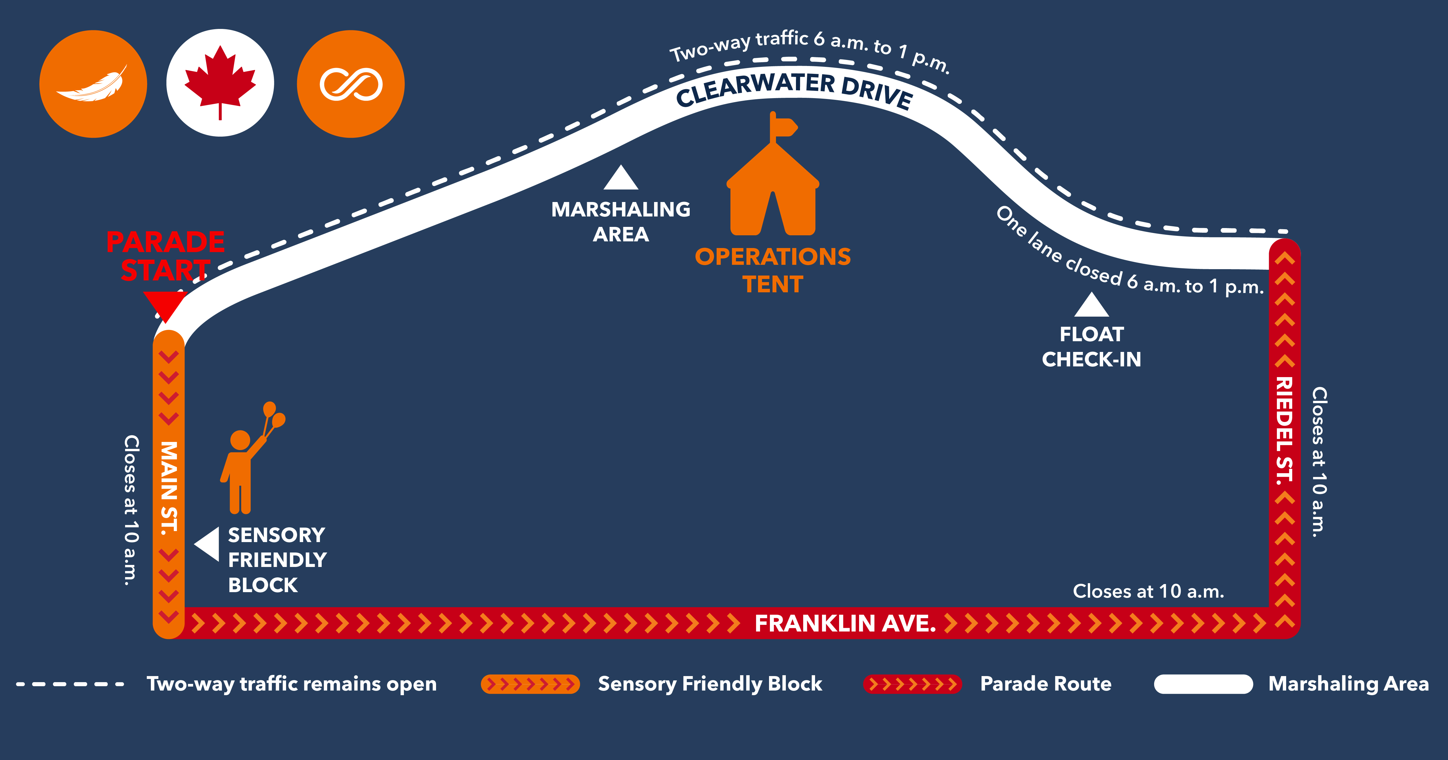 2026 Canada Day Parade Map route