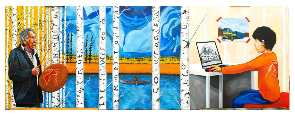 Photo of Teachings artwork by Frederick McDonald