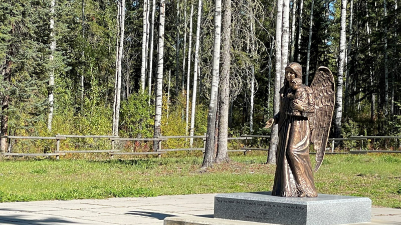 Angel monument at st. vincent cemetery