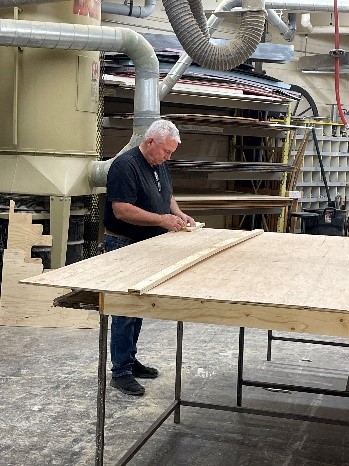 Image of Kevin Christie working in his shop